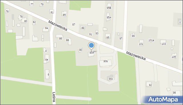 Ugniewo, Mazowiecka, 90A, mapa Ugniewo