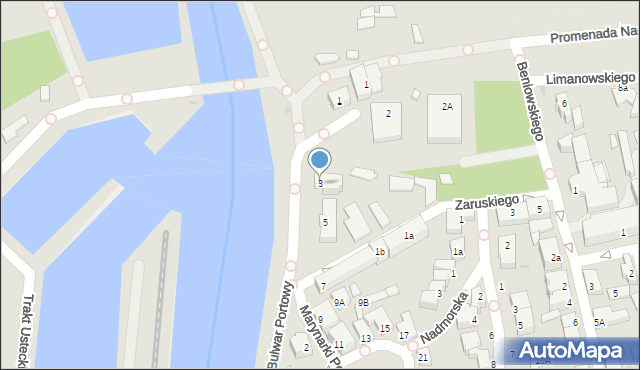 Ustka, Marynarki Polskiej, 3, mapa Ustka