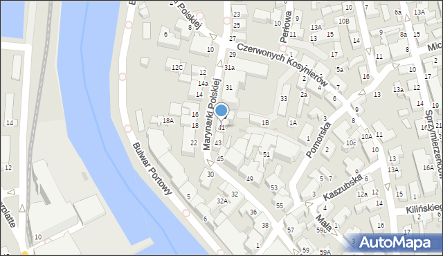 Ustka, Marynarki Polskiej, 41, mapa Ustka