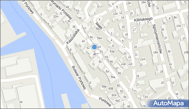 Ustka, Marynarki Polskiej, 46, mapa Ustka