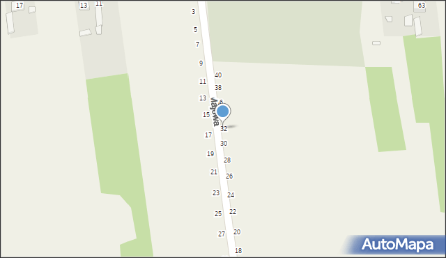 Wapiennik, Majowa, 32, mapa Wapiennik