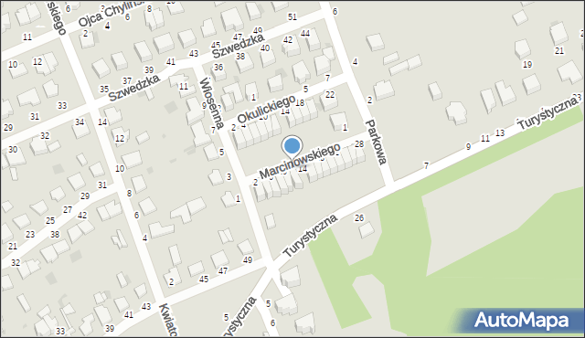 Warka, Marcinowskiego Stanisława, 12, mapa Warka