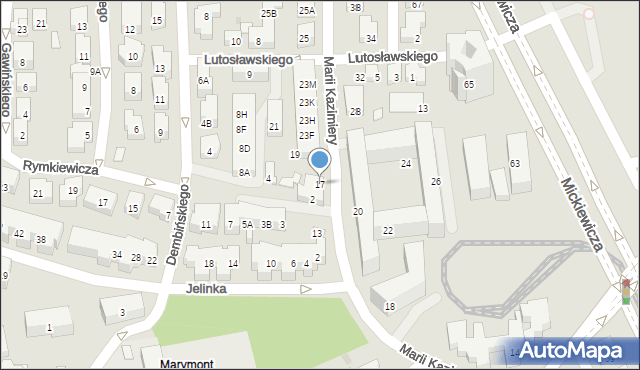Warszawa, Marii Kazimiery, 17, mapa Warszawy