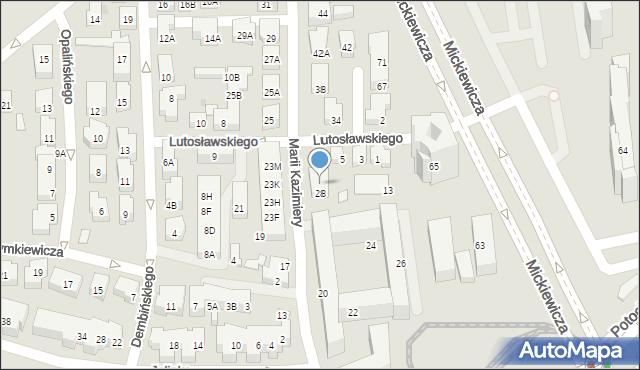 Warszawa, Marii Kazimiery, 30, mapa Warszawy