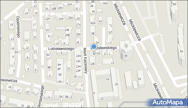 Warszawa, Marii Kazimiery, 32, mapa Warszawy