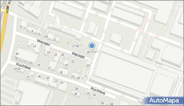 Warszawa, Maciejki, 21, mapa Warszawy