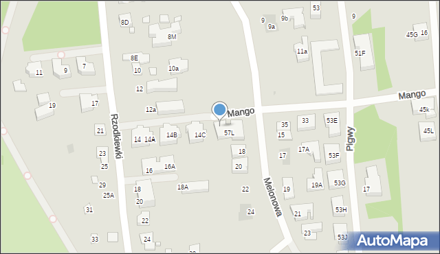 Warszawa, Mango, 37, mapa Warszawy