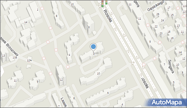 Warszawa, Mandarynki, 2, mapa Warszawy