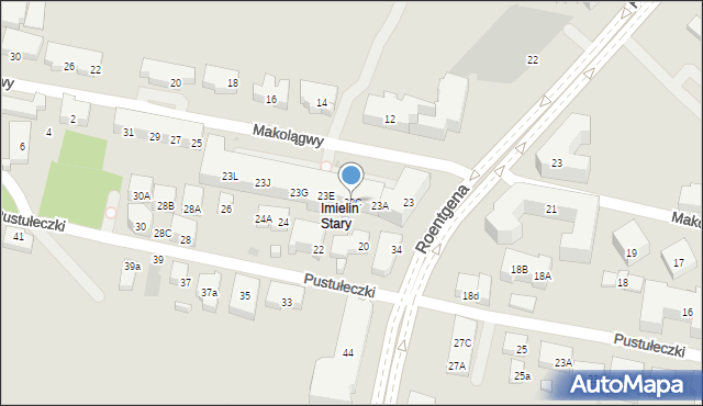 Warszawa, Makolągwy, 23C, mapa Warszawy