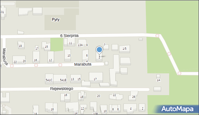 Warszawa, Marabuta, 2, mapa Warszawy