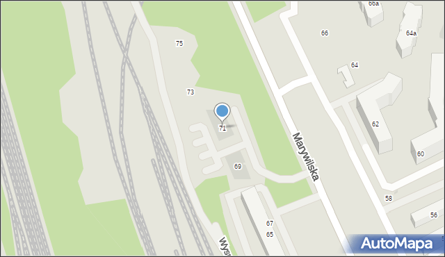 Warszawa, Marywilska, 71, mapa Warszawy