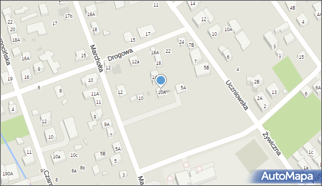 Warszawa, Marchołta, 10A, mapa Warszawy