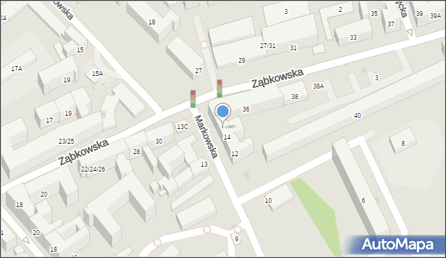 Warszawa, Markowska, 16, mapa Warszawy