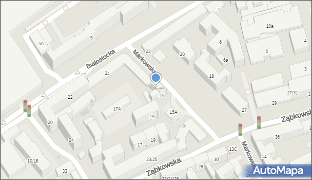 Warszawa, Markowska, 17, mapa Warszawy