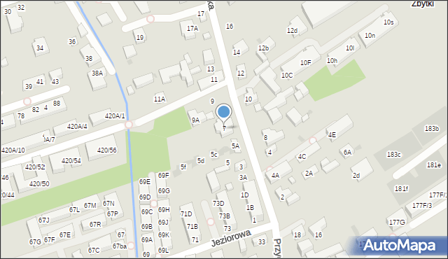 Warszawa, Masłowiecka, 7, mapa Warszawy