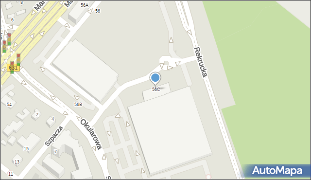 Warszawa, Marsa, 56C, mapa Warszawy