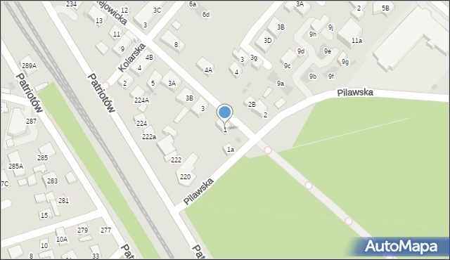 Warszawa, Maciejowicka, 1, mapa Warszawy