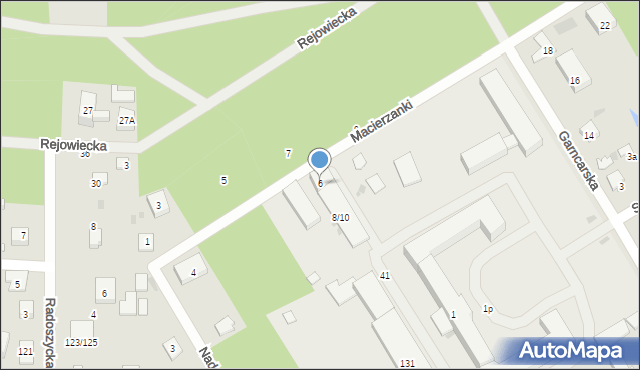 Warszawa, Macierzanki, 6, mapa Warszawy