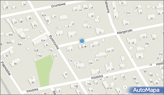 Warszawa, Margerytki, 6, mapa Warszawy