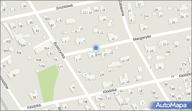 Warszawa, Margerytki, 8, mapa Warszawy