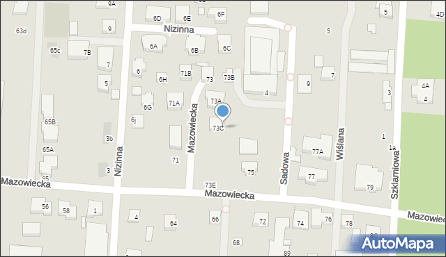 Warszawa, Mazowiecka, 73D, mapa Warszawy