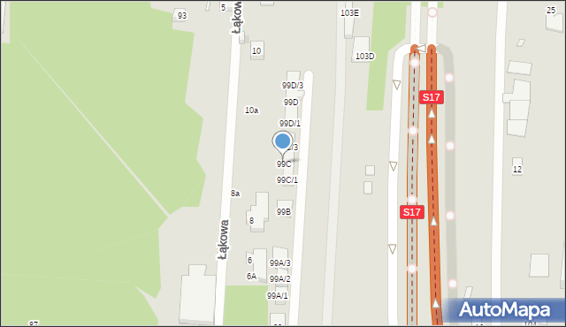 Warszawa, Mazowiecka, 99C, mapa Warszawy