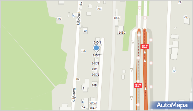 Warszawa, Mazowiecka, 99D/1, mapa Warszawy