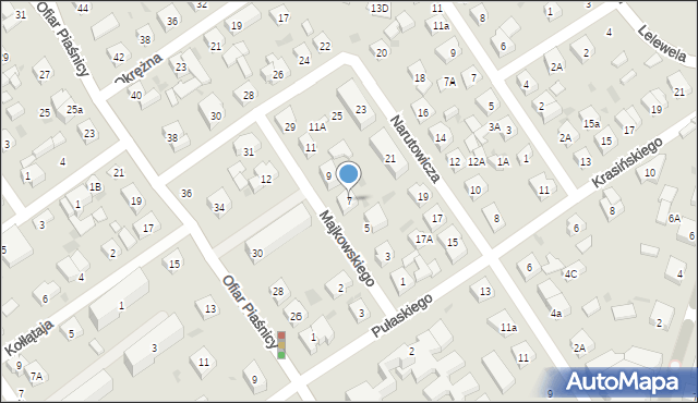 Wejherowo, Majkowskiego Aleksandra, dr., 7, mapa Wejherowo