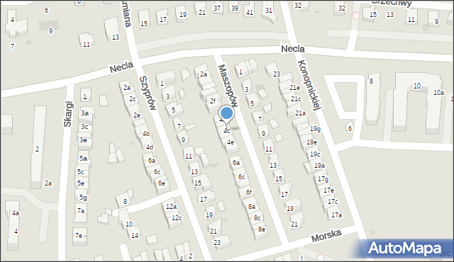Wejherowo, Maszopów, 4c, mapa Wejherowo