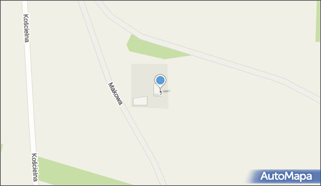 Węsiory, Makowa, 5, mapa Węsiory