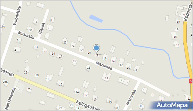 Wielbark, Mazurska, 18, mapa Wielbark