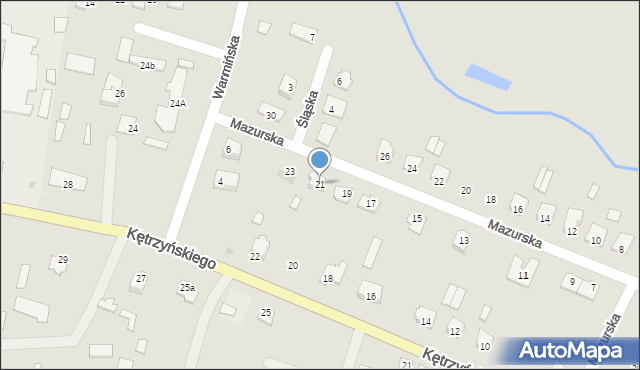 Wielbark, Mazurska, 21, mapa Wielbark