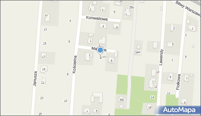 Wielgolas Brzeziński, Makowa, 4, mapa Wielgolas Brzeziński