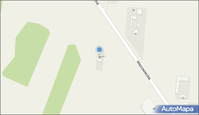 Wielgolas Brzeziński, Mazowiecka, 38, mapa Wielgolas Brzeziński