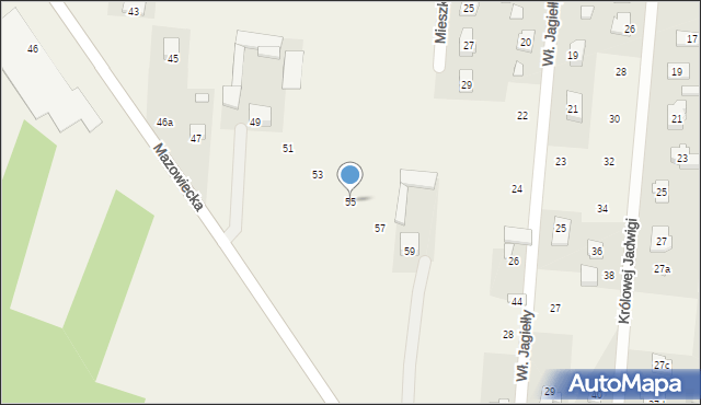 Wielgolas Brzeziński, Mazowiecka, 55, mapa Wielgolas Brzeziński