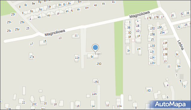 Wieliczka, Magnoliowa, 9d, mapa Wieliczka