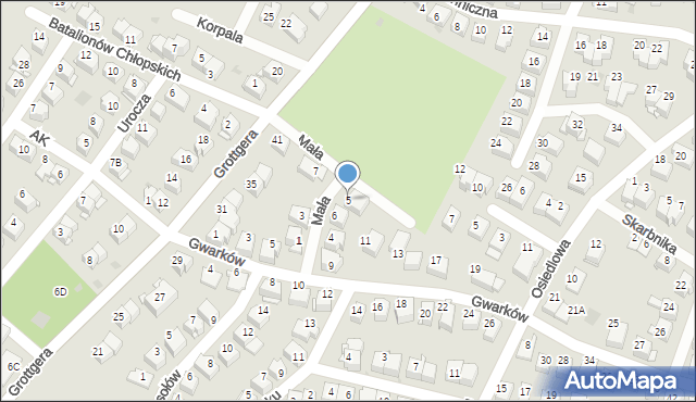 Wieliczka, Mała, 5, mapa Wieliczka