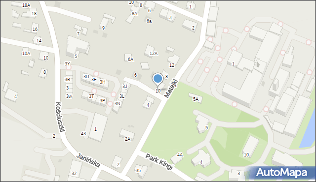 Wieliczka, Matejki Jana, 10, mapa Wieliczka