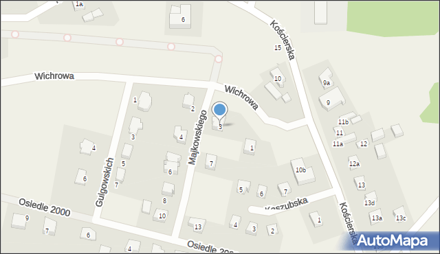 Wielki Klincz, Majkowskiego Aleksandra, dr., 3, mapa Wielki Klincz
