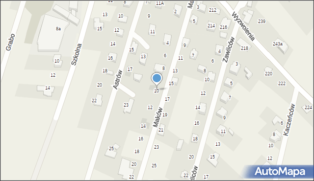 Wilkowice, Maków, 10, mapa Wilkowice