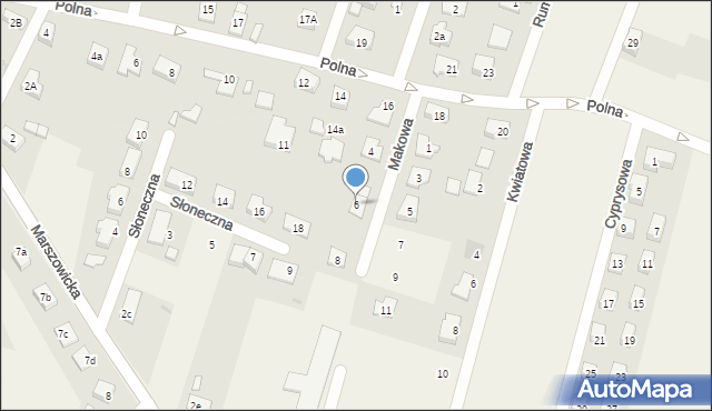 Wilkszyn, Makowa, 6, mapa Wilkszyn