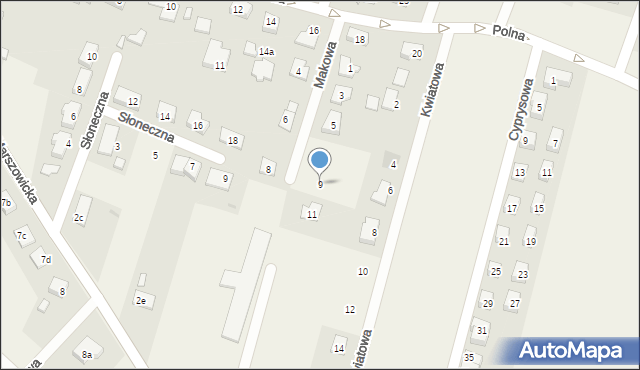 Wilkszyn, Makowa, 9, mapa Wilkszyn