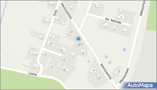 Wilkszyn, Marszowicka, 18, mapa Wilkszyn