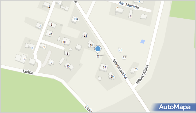 Wilkszyn, Marszowicka, 22, mapa Wilkszyn