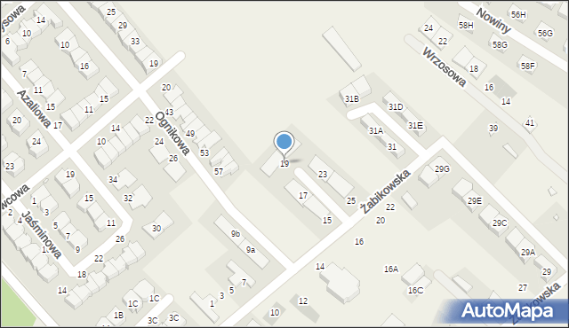 Wiry, Malwowa, 19, mapa Wiry