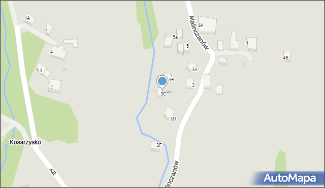 Wisła, Malinczanów, 3C, mapa Wisła