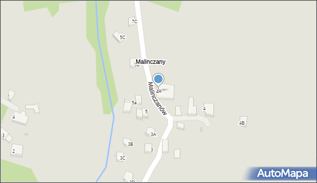 Wisła, Malinczanów, 4A, mapa Wisła