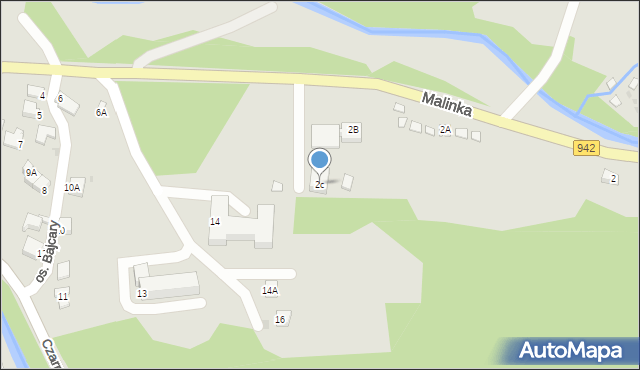 Wisła, Malinka, 2c, mapa Wisła