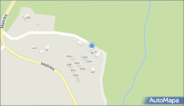 Wisła, Malinka, 40, mapa Wisła