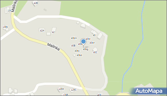 Wisła, Malinka, 40bh, mapa Wisła